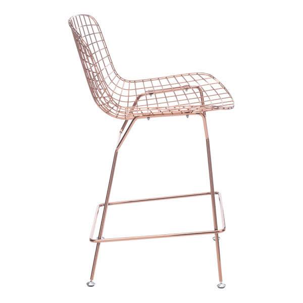 Rose Gold Wire Counter Chair Set of 2 R31688