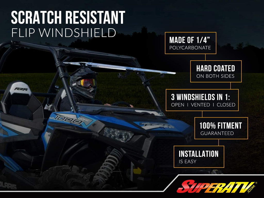 3-in-1 Flip Windshield for CFMOTO ZForce 500/800 Trail / 800 EX / 1000 F135218
