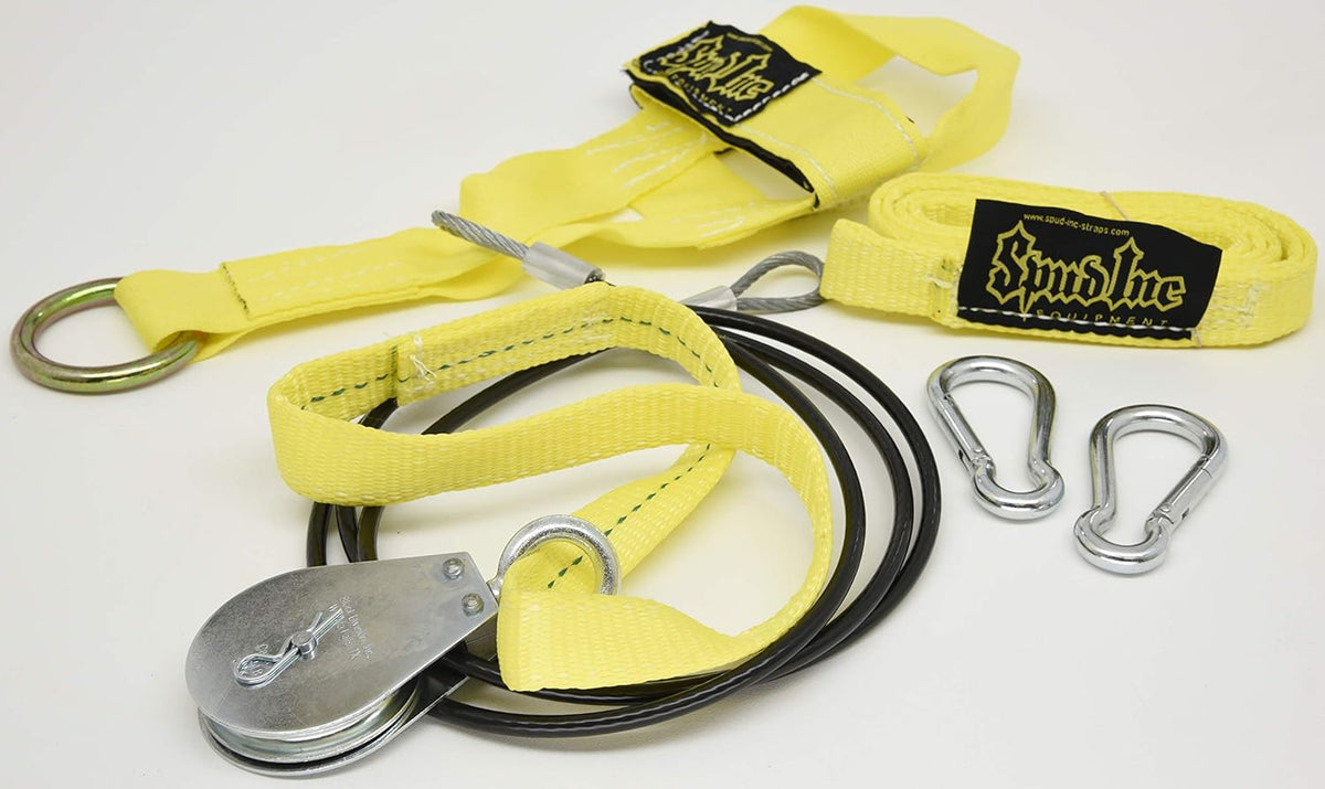 Yellow Seated Row Machine Cable Attachment H566