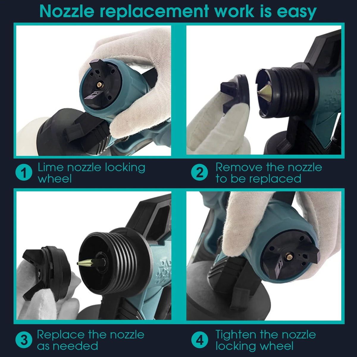 800W Electric HVLP Paint Sprayer O216661