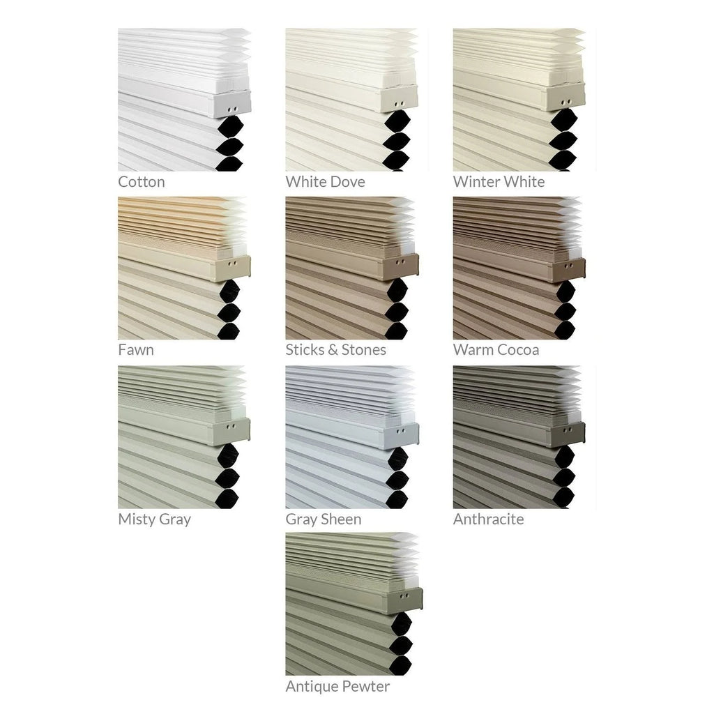 Cordless Cellular Shades Cotton 27x22 x 48x22 C9889
