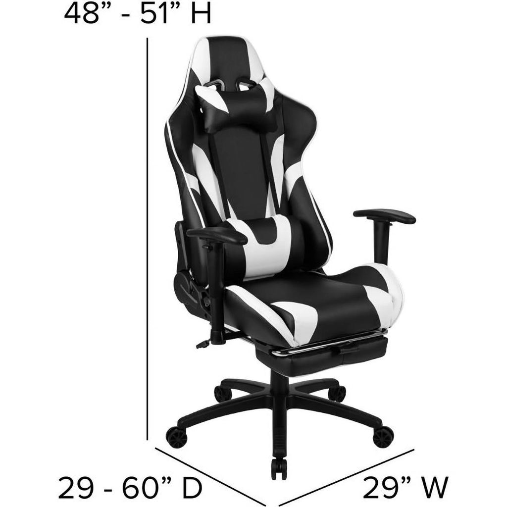 Black Gaming Desk and Reclining Swivel Chair H85522