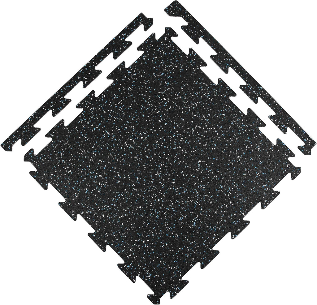 1/4 Inch Thick Eco-Lock Rubber Interlocking Floor Tiles M646