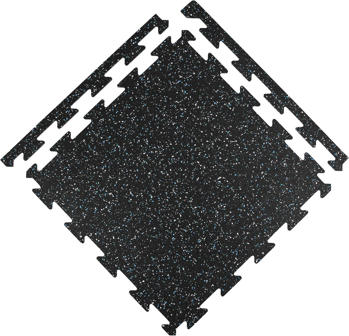 1/4 Inch Thick Eco-Lock Rubber Interlocking Floor Tiles M646