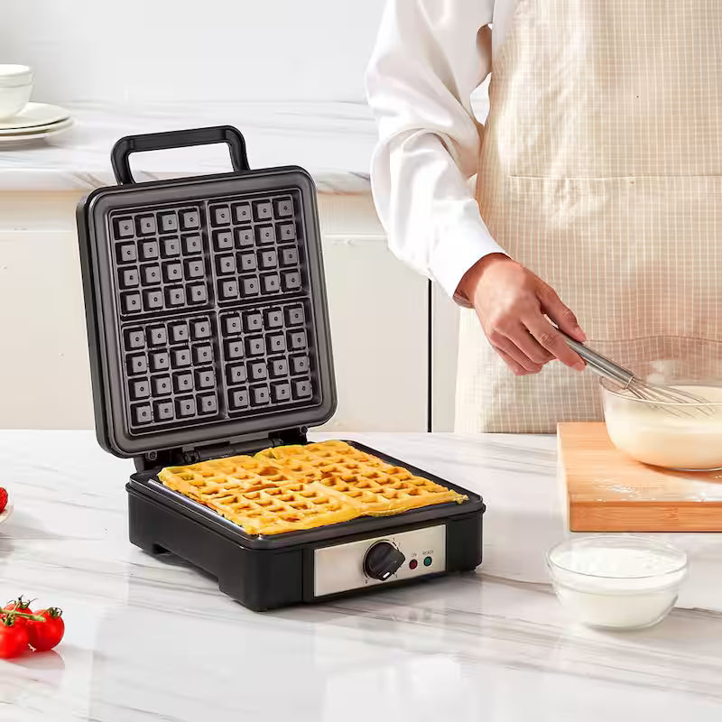 1200-Watts Non-Stick Stainless Steel Waffle Maker X6691
