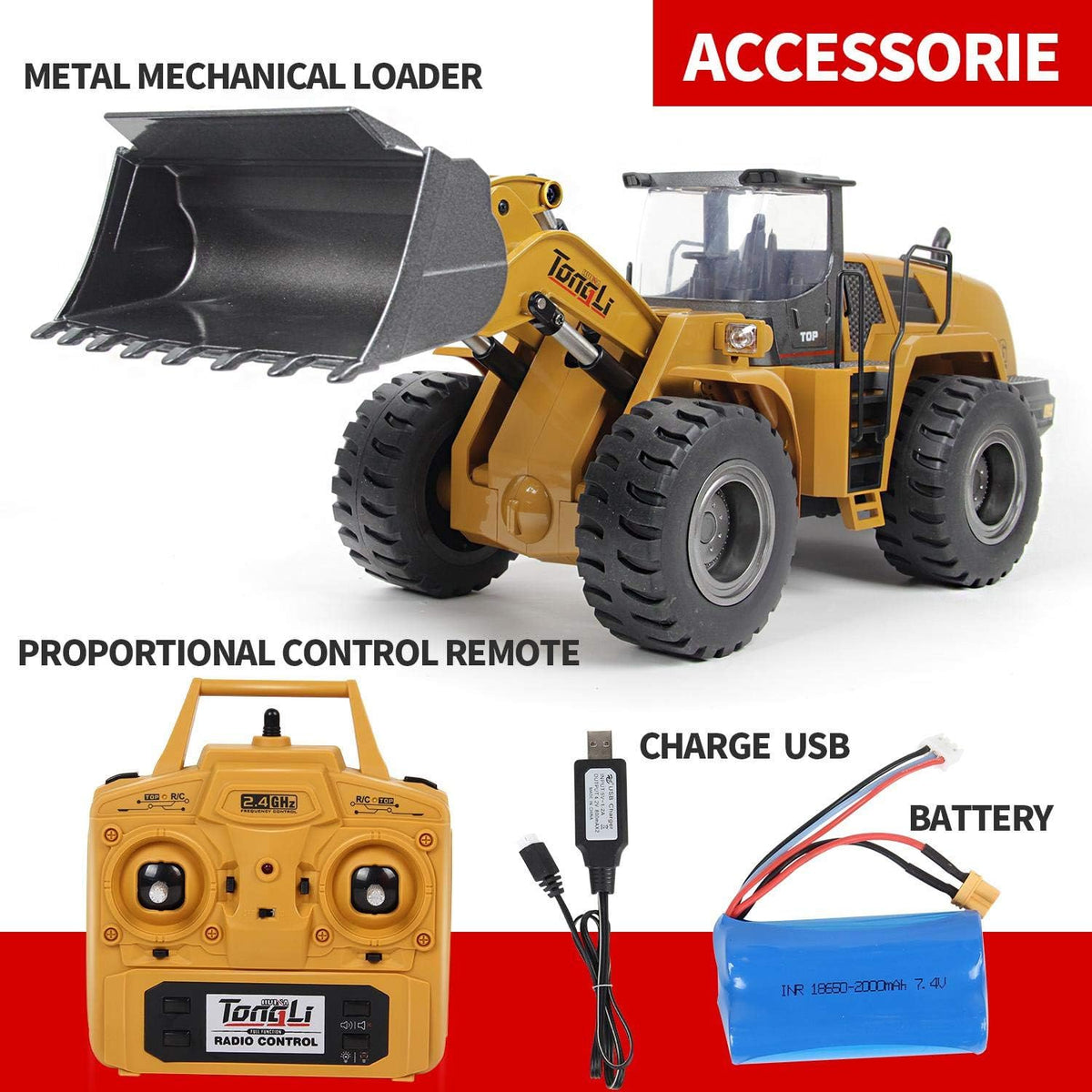 Metal RC Bulldozer F234631