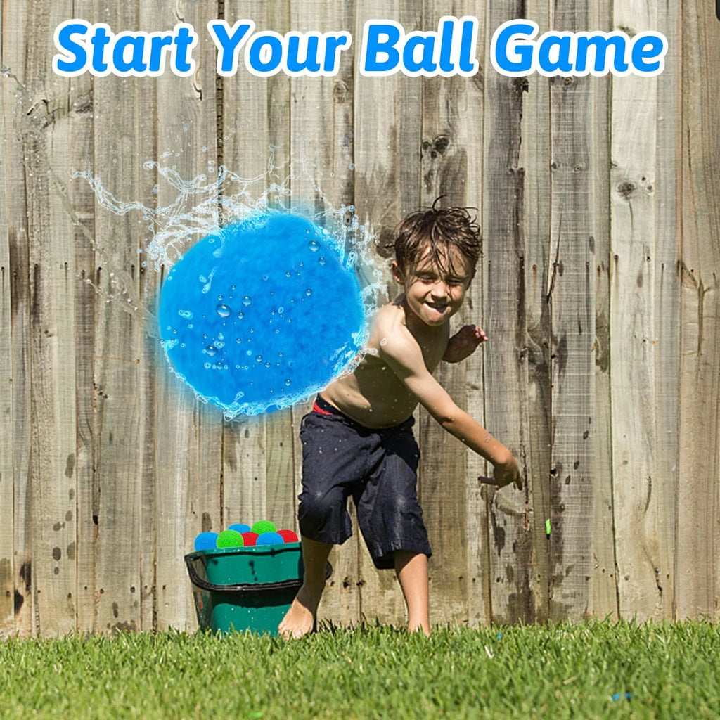200 Reusable Fabric Water Balloons for Outdoor Games Q96296