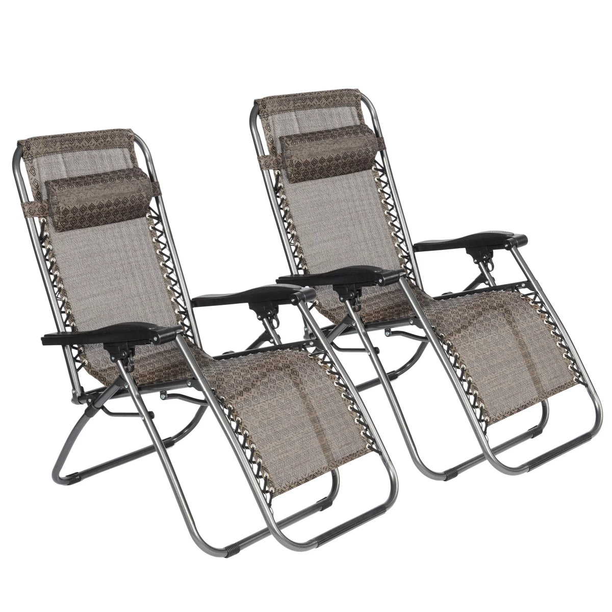 2-pack Zero Gravity Chair Folding Adjustable Recliners E43568