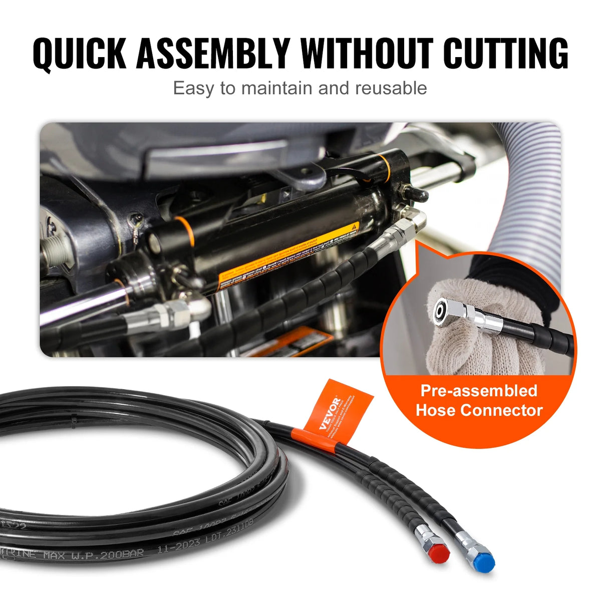 20 ft Hydraulic Steering Hose N842