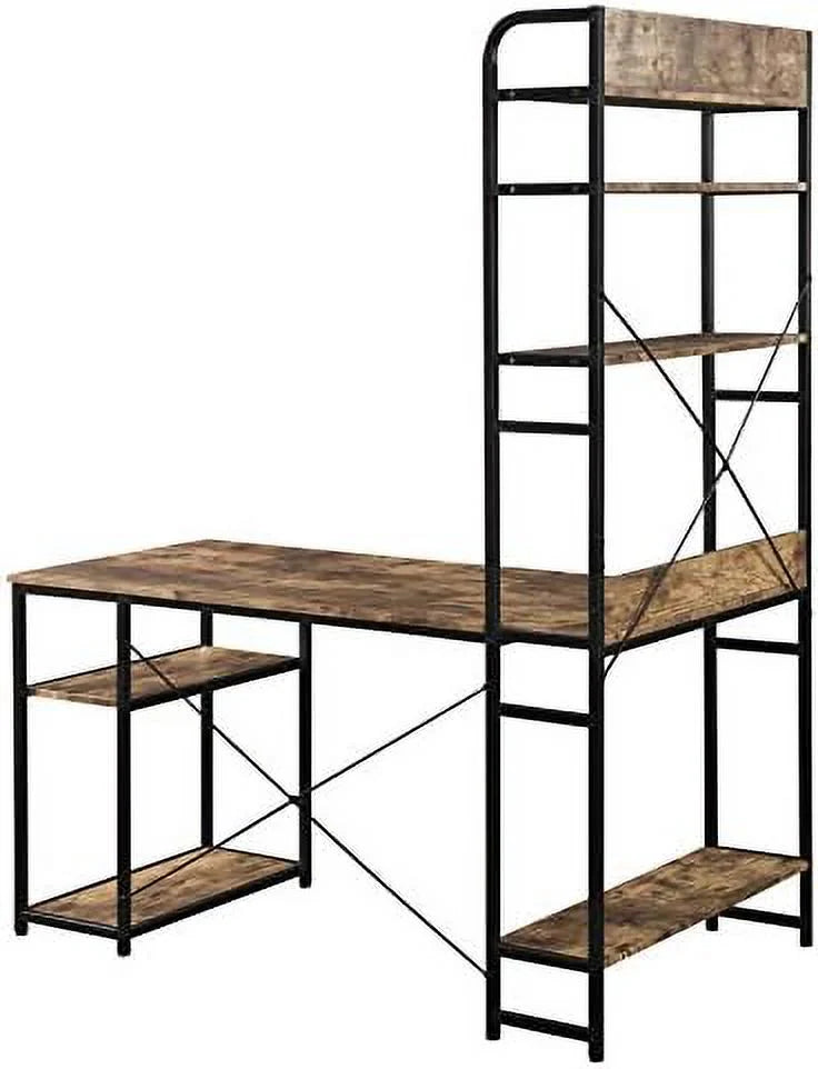 Computer Desk with Bookshelf Y914
