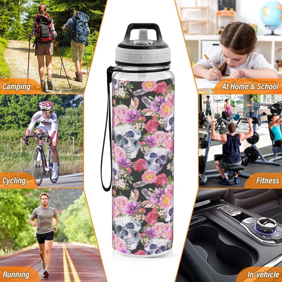 32oz Tritan Water Bottle with Straw H320
