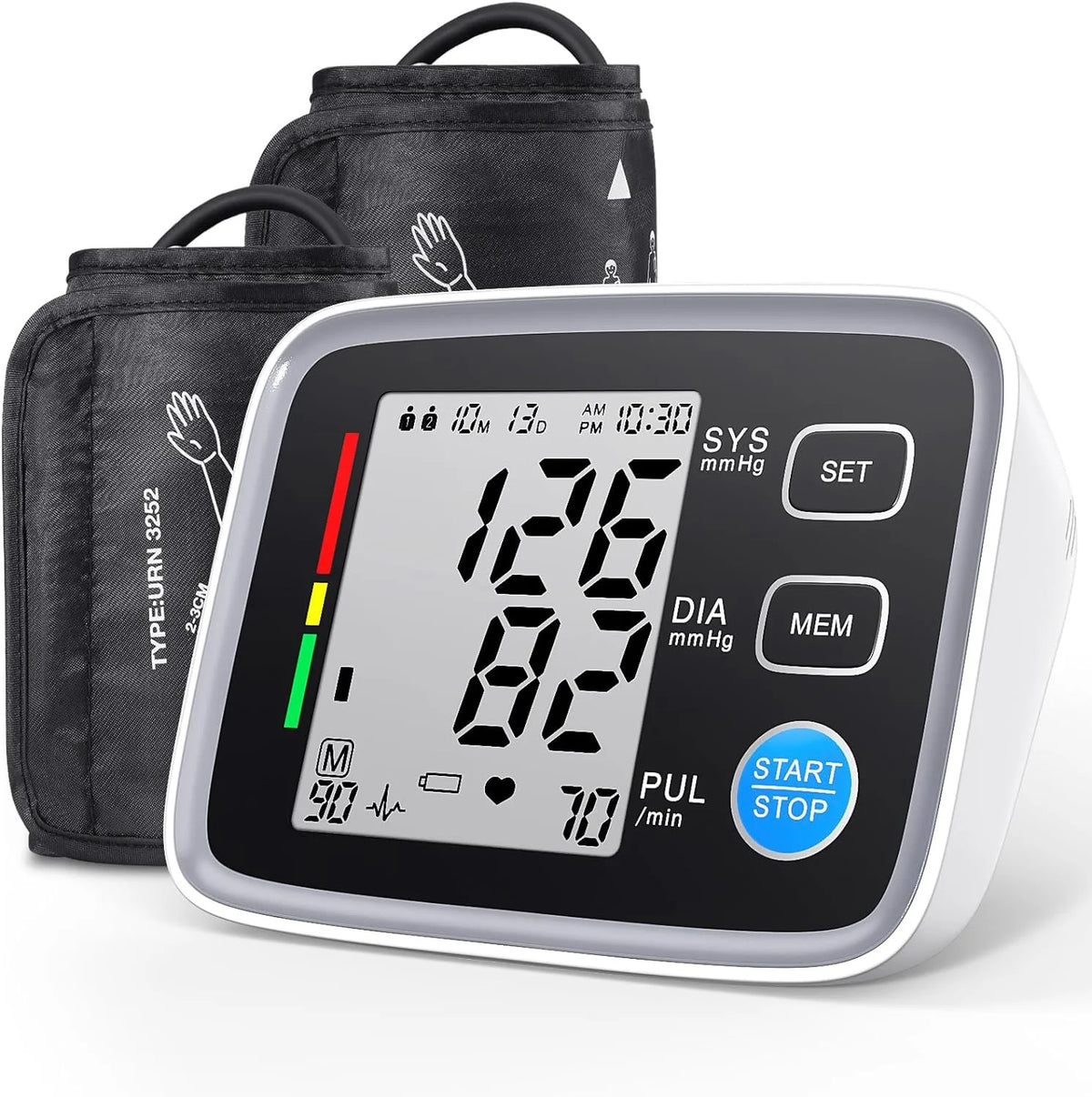 Blood Pressure Monitor 2 Cuff Sizes Upper Arm Automatic Digital L932