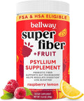 Organic Psyllium Husk Fiber Powder Sugar Free Plant-Based Raspberry Lemon 50 Servings G5795
