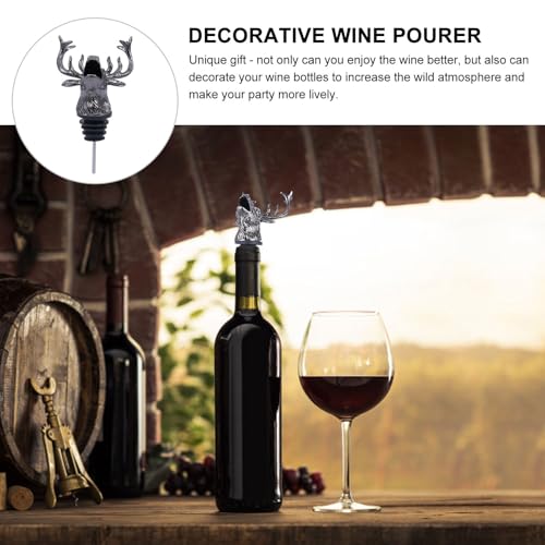 Creative Elk Head Wine Pourer Bottle Stopper W834